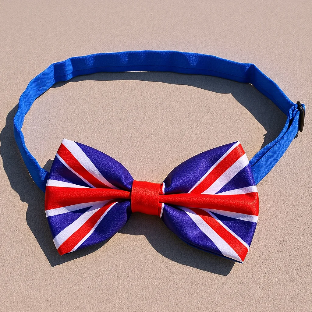 أزياء المملكة المتحدة العلم ربطة القوس فيونكة للرجال الوطنية المطبوعة Cravat كبير القوس عقدة دعوى ملحق الأعمال حزب برقبة هدية فكرة #1