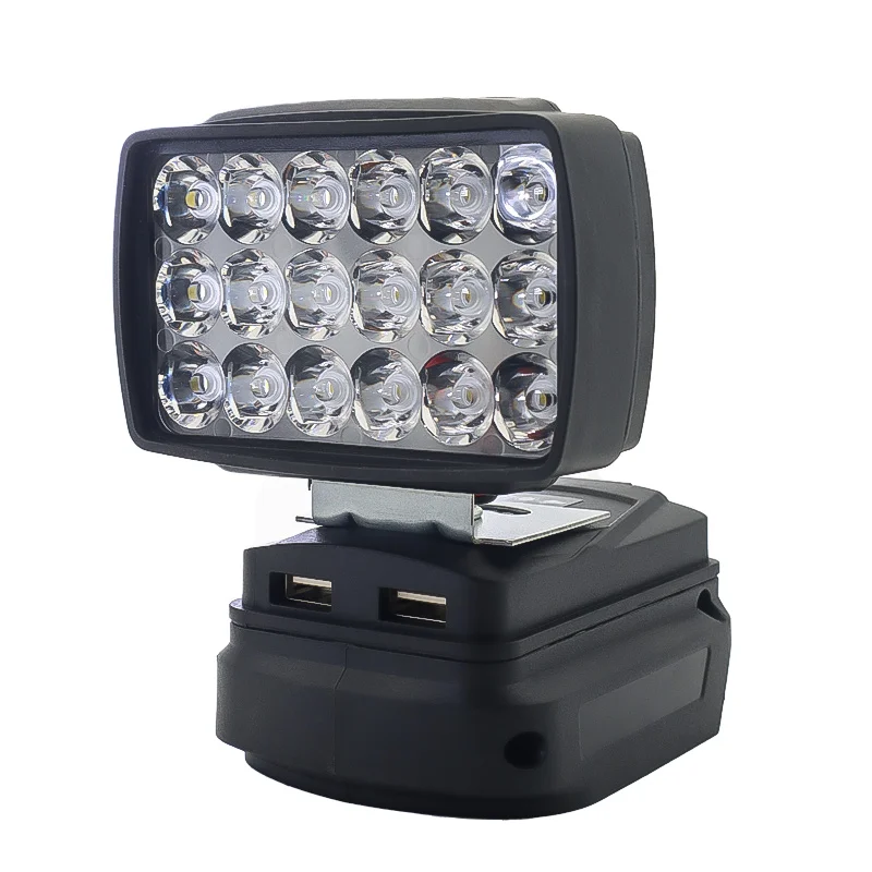 

Светодиодные рабочие фонари, лампа для кемпинга, фонарик, прожектор, USB Power Bank, ручной фонарь для Makita, 18 В, литий-ионный аккумулятор BL1830 BL1815