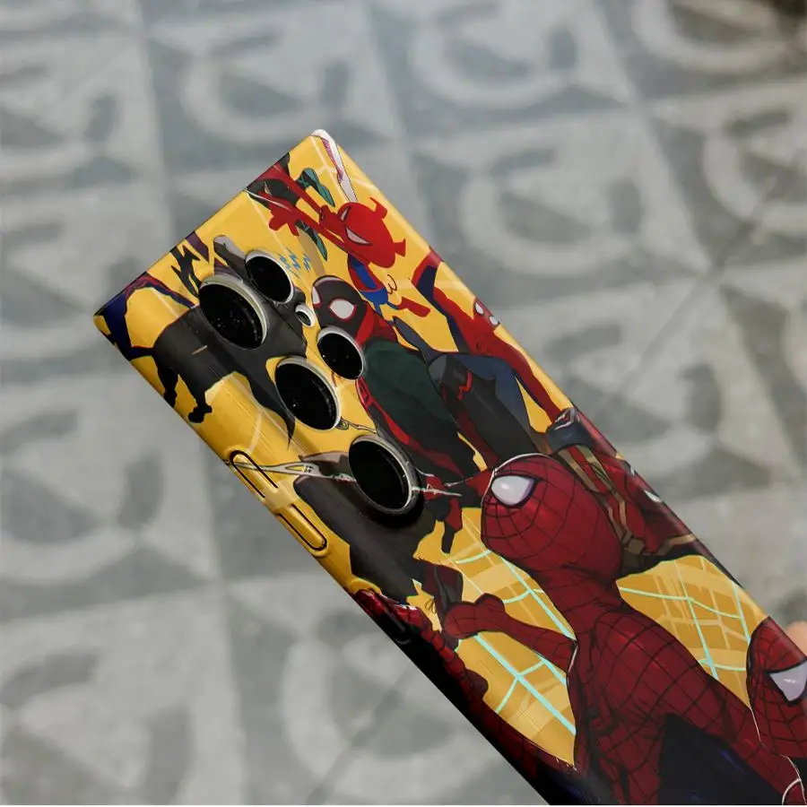 Funda rígida para teléfono Samsung Galaxy S25 Ultra S20 S25 + S24 + S21 S22 S23 FE S24 Plus Note 20 Marvel Spider Man Group