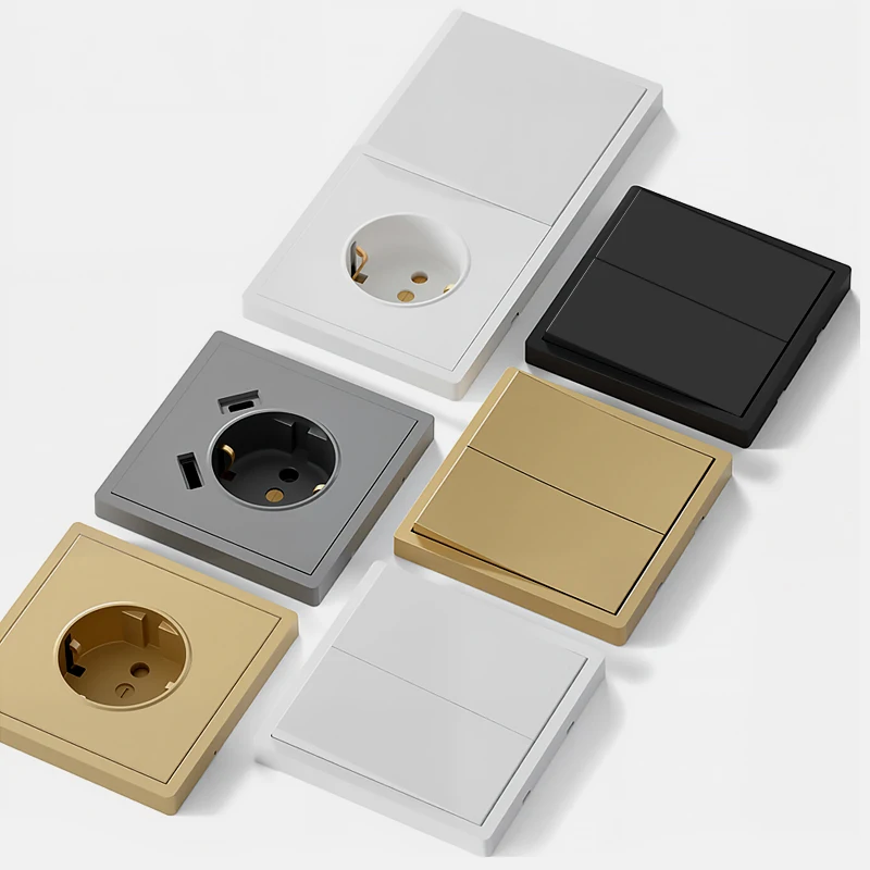 مقبس حائط MORDIO 16A Schuko مع USB وType-C، مخرج مثبت على السطح 250 فولت، مؤرض، أبيض، متوافق مع الإطارات المعيارية #3