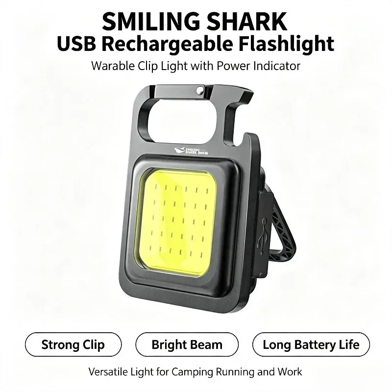 lanterna-com-clipe-magnetico-smiling-shark-recarregavel-por-usb-com-luz-cob-ideal-para-corrida-acampamento-e-trabalho-–-modelo-tip-0003