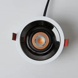 Ultra-thin embedded spotlight anti-glare COB downlight Dimmable LED bedroom living room ceiling light 85V-265V