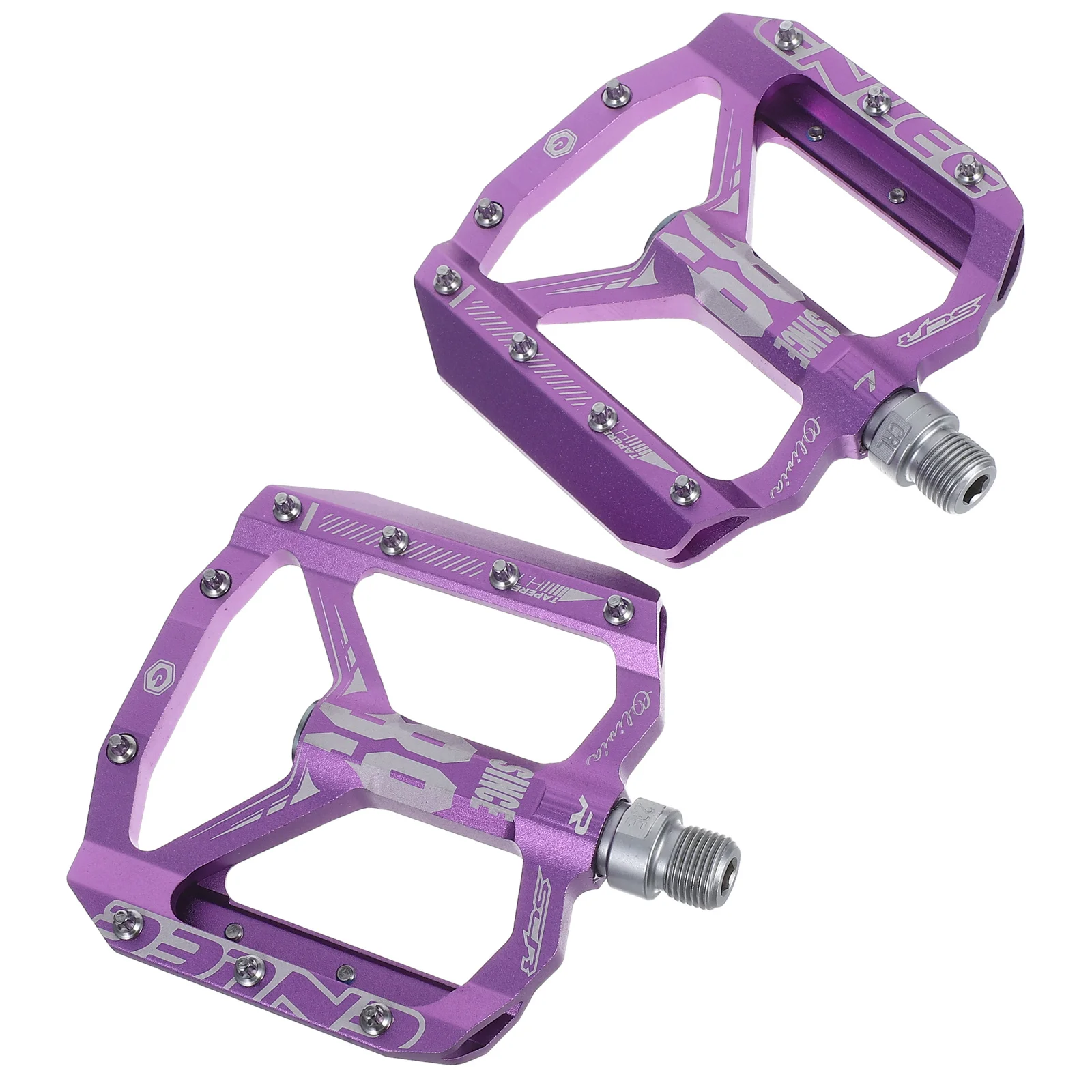 AliExpress 1 Pair Universal Mountain Bike Pedals Non-Slip Flat Platform For Road Cycling Dirt Jumper Folding Bikes Purple Triple Sealed