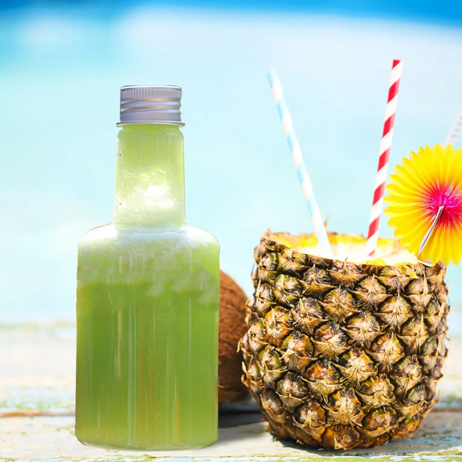 

10 Pcs Drink Bottle Empty Bottles Reusable Smoothie Containers Drinking Water Plastic Household Child