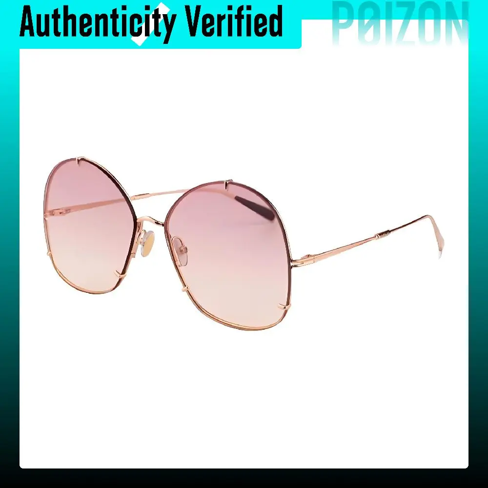 MaxMara Irregular Shape Sunglasses Women's Gold MMSHOOKSDDB9RA8