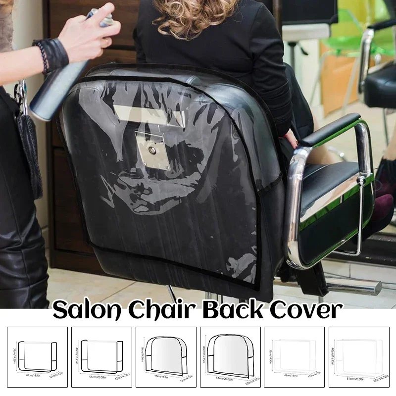 1pc Clear Salon Chair Cover Plastic Barber Beauty Salon Chair Protective Cover for Most Spa Hair Salon Office Chair Back Cover