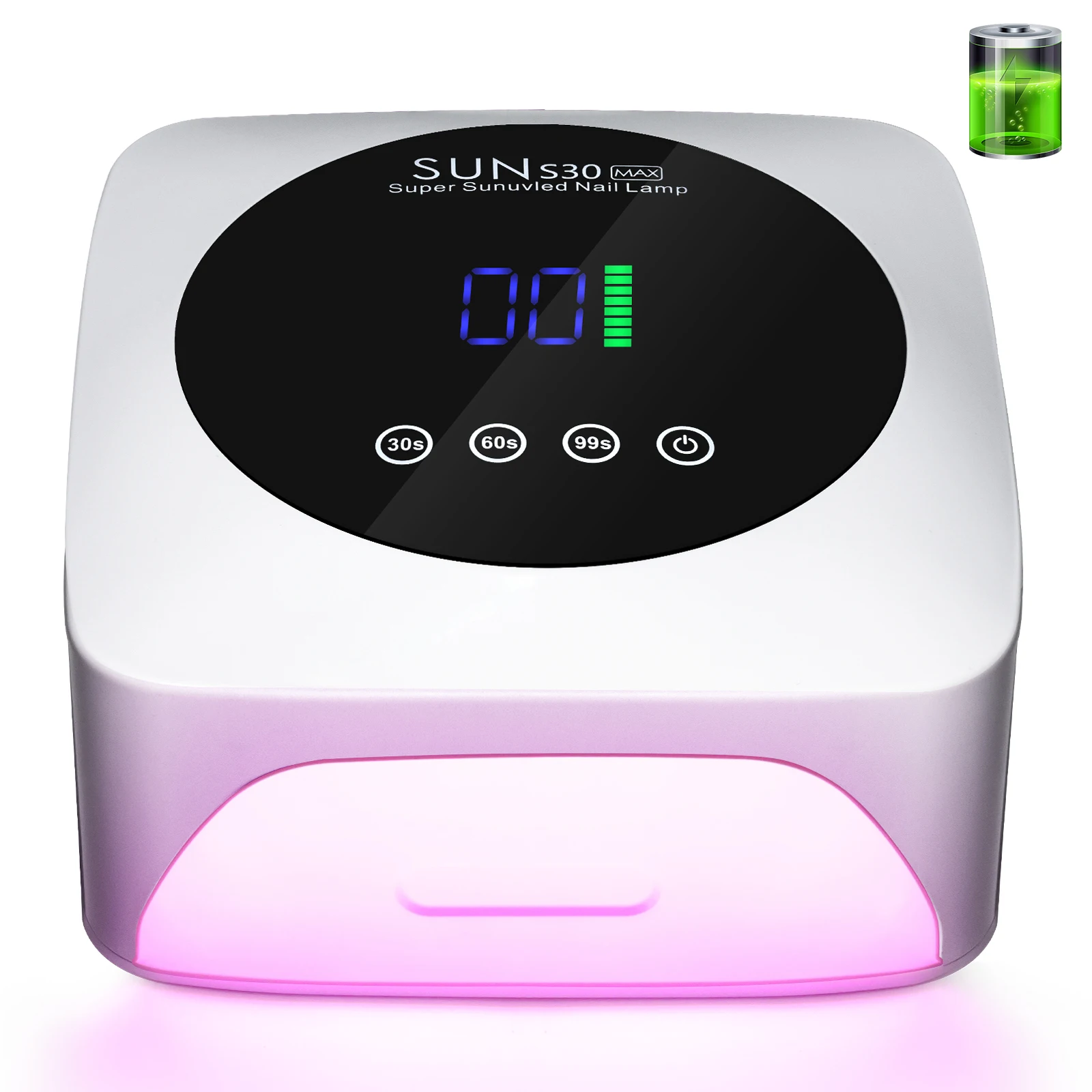 57 LED Rechargeable Nail Lamp Professional UV LED Nail Dryer for Quick Curing All UV Gel Nail Polish Nail Drying Salon Tools