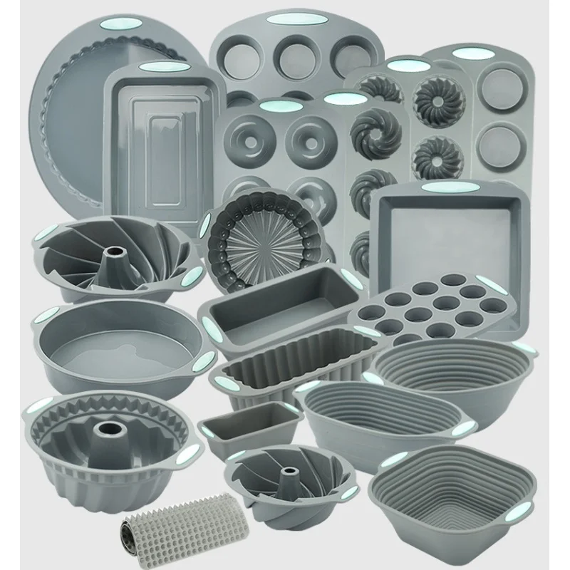 Amazon High Temperature Resistant Silicone Cake Mold Chiffon Cookie Soufflé Cup Non-Stick Cake Mold Baking Mold