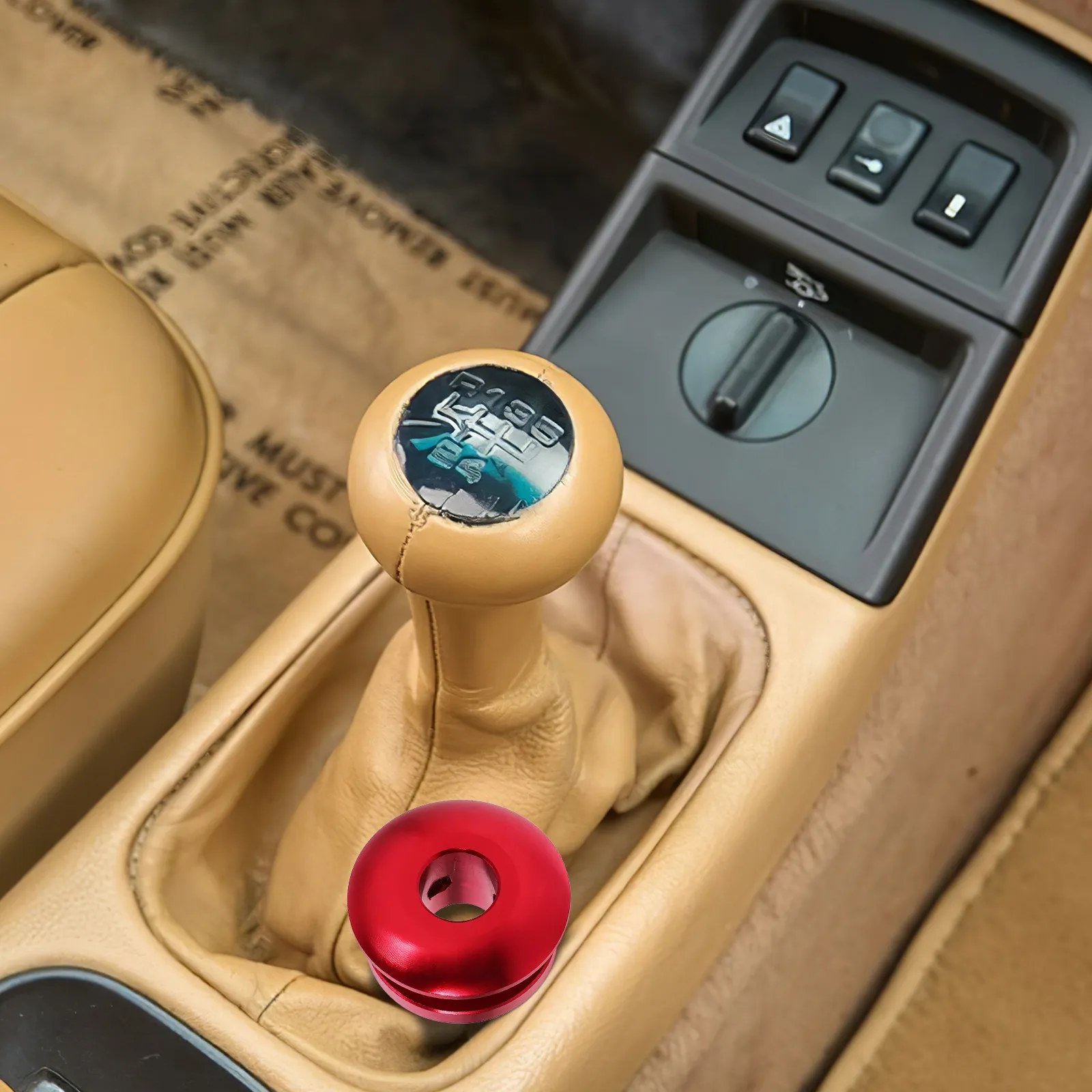 Heavy Duty Aluminum Shift Boot Retainer Precision Knob Boot Limiter for Various Car Models Easy Installation Sleek