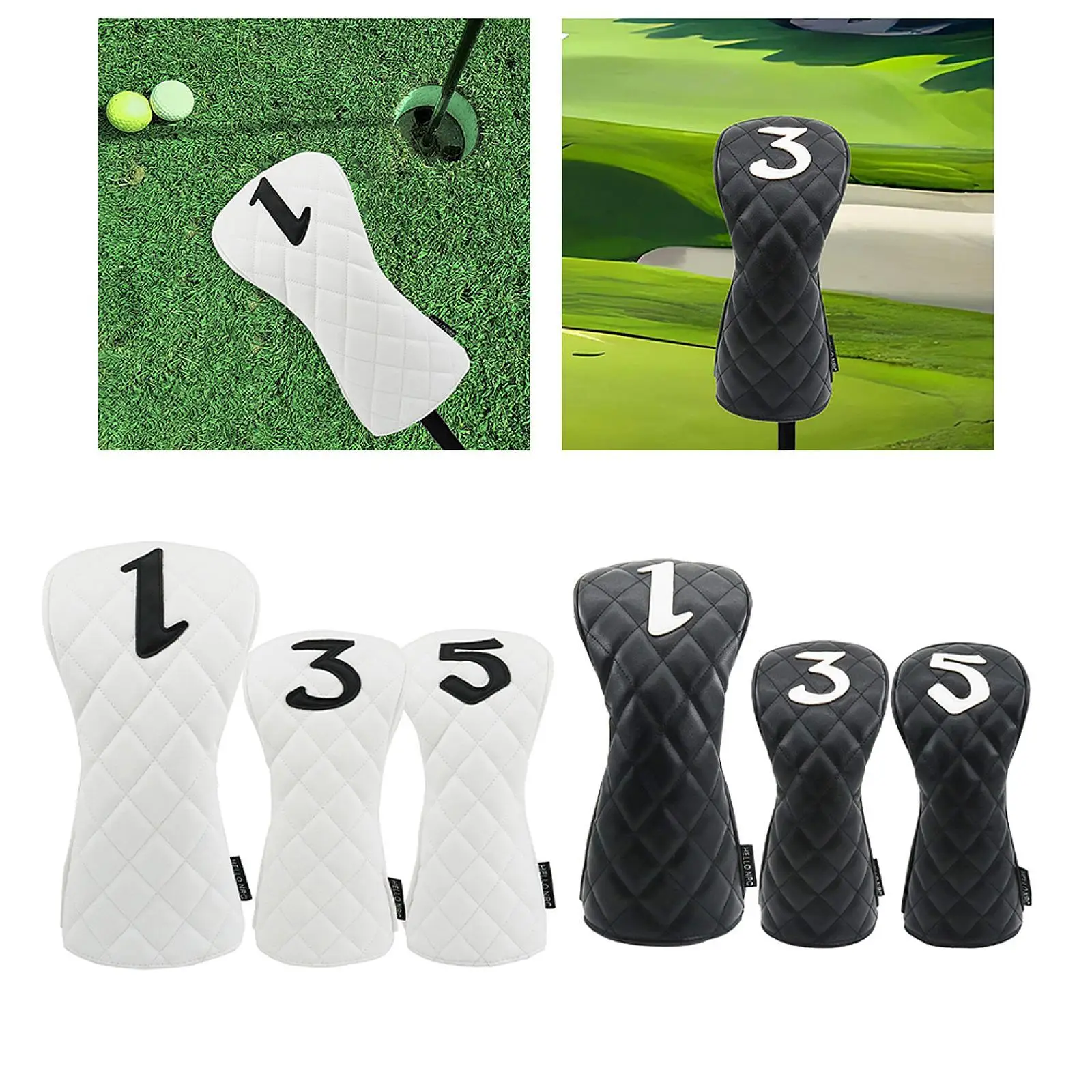 

1 шт., деревянный чехол для головы для гольфа, портативный чехол для гольф-клуба премиум-класса, подарок для гольфиста, аксессуары для гольфа