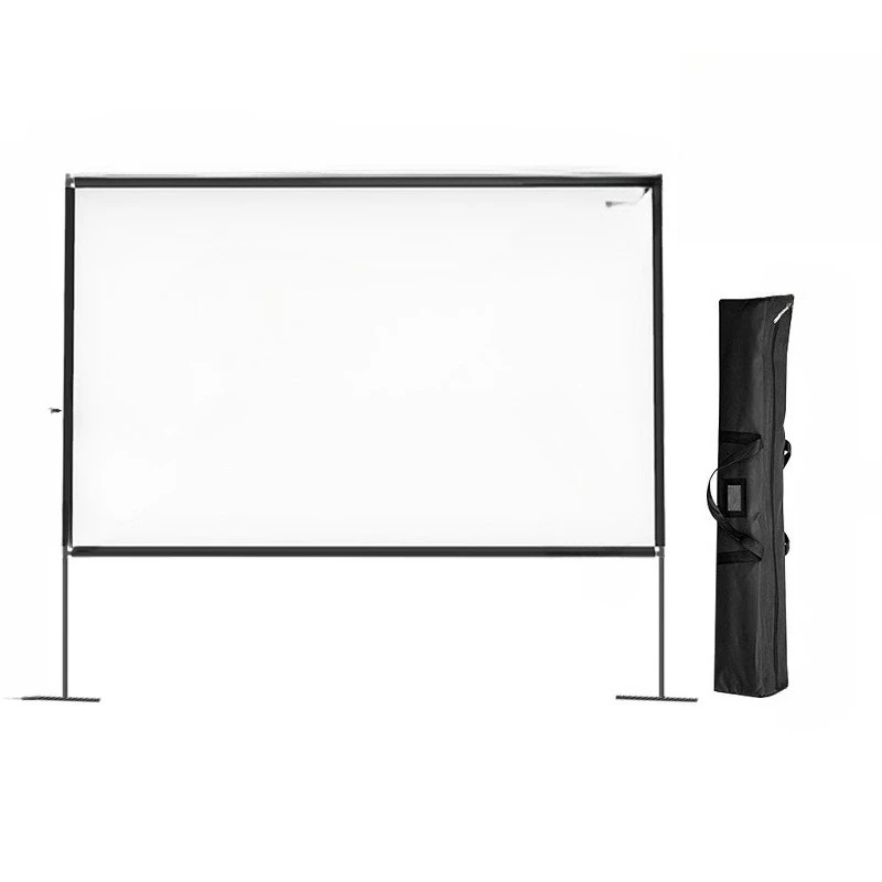 

Outdoor projector curtain integrated portable bracket landing outdoor high definition camping camping home projection cloth