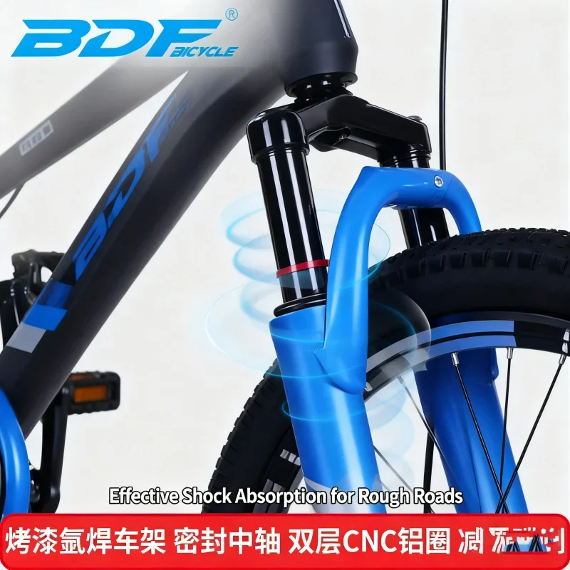 دراجة جبلية للأطفال للجنسين مقاس 16-20-22 بوصة دراجة أطفال جارديان أسود أزرق للبيع بالجملة BedoBDFs دراجة جبلية 16-20-22 بوصة B #3