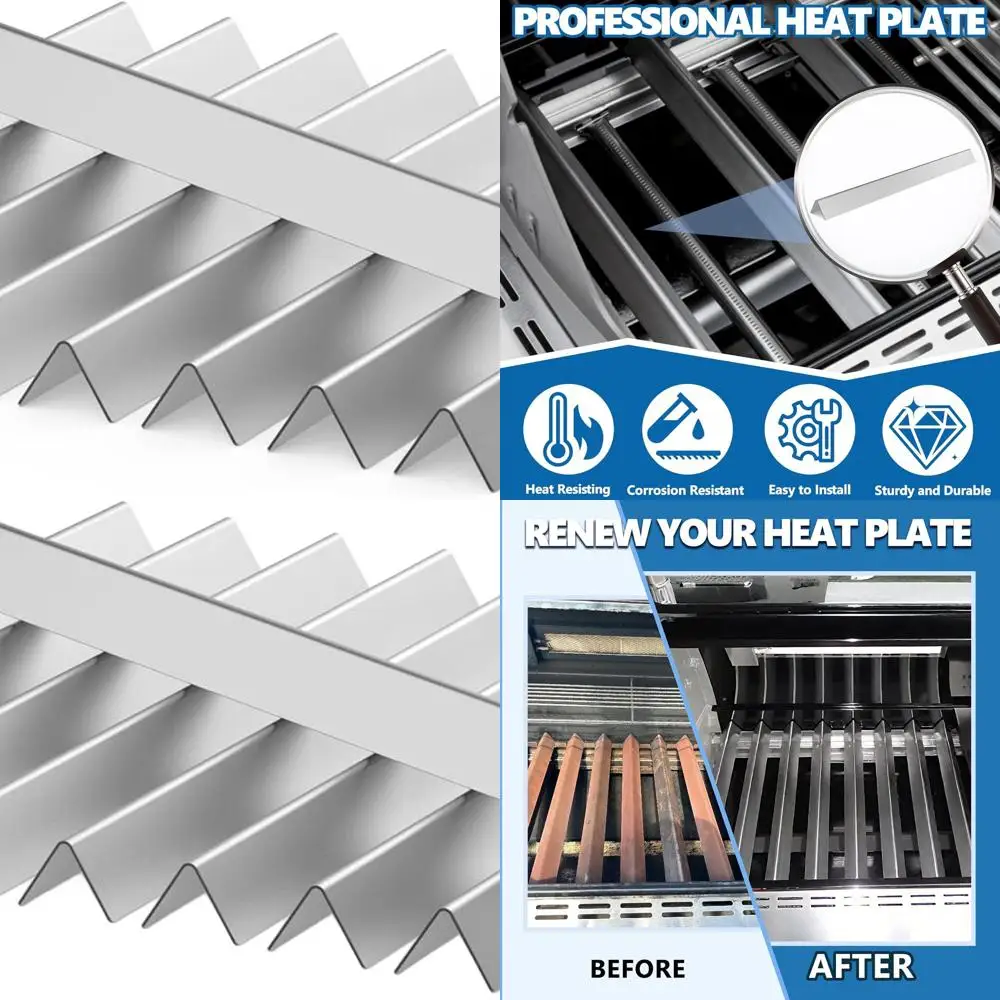 

Weber Summit 400 Series Gas Grills Replacement 18-1/8 Stainless Steel Flavorizer Bars, 9-Pack for E/S-420/450/440/460/470 Models