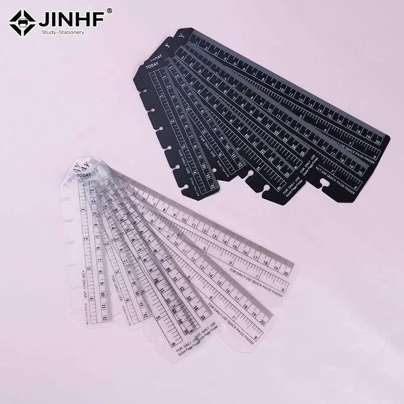 A5/A6/A7 6 Holes Ruler For Binder Planner Notebooks Office School Index Ruler Bookmark Notebooks Accessories