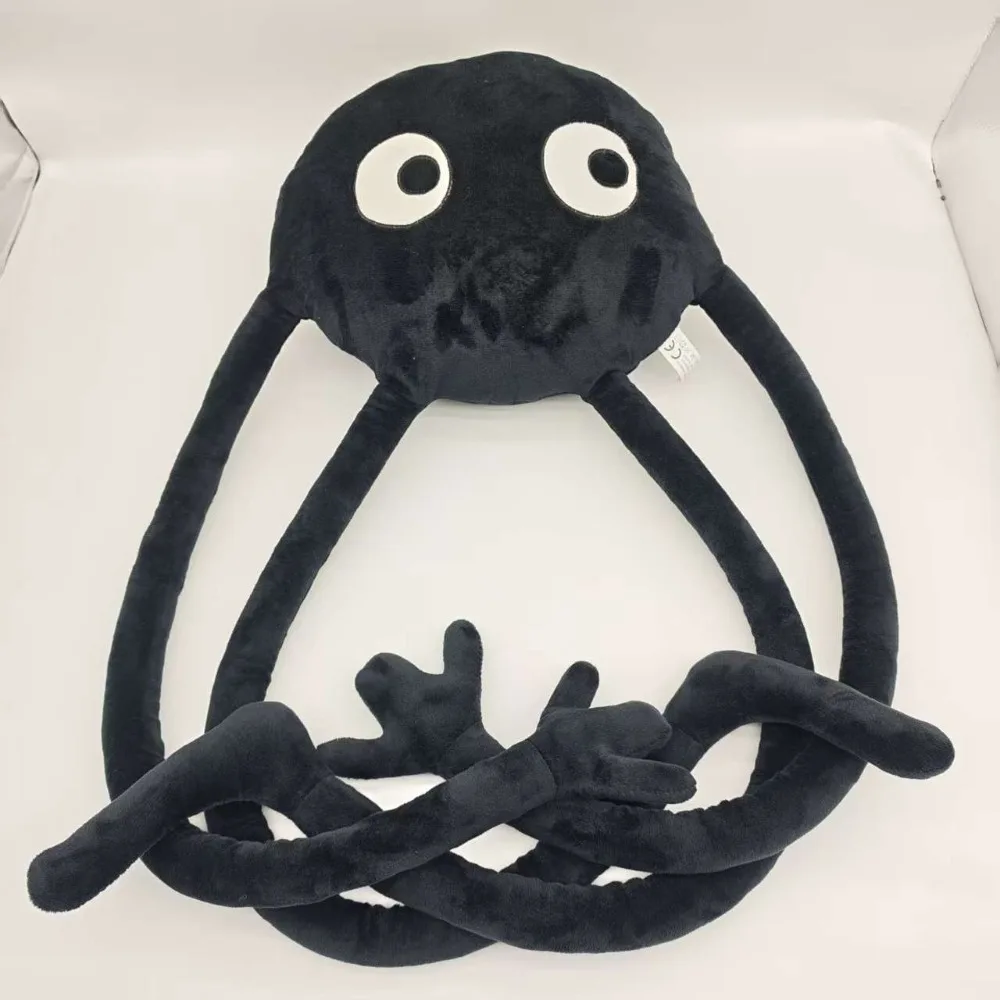 Funny Black Long Legs Plush Toy Giant Weird Creature Stuffed Doll Sofa Pillow Cushion Home Decor Hugging Gift for Kids Adults
