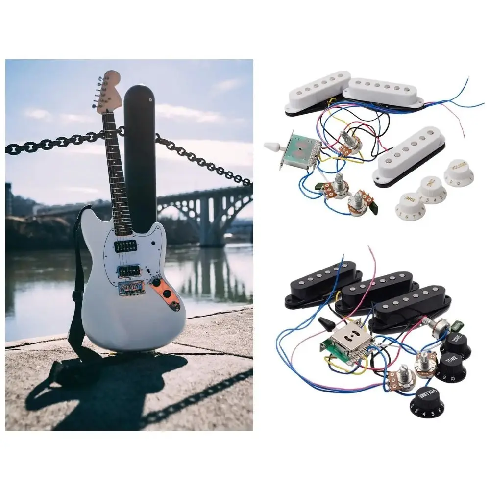 5-way Switch Electric Guitar Pickup Two Tone One Volume Vintage Tone Guitar Pickup Replacement DIY