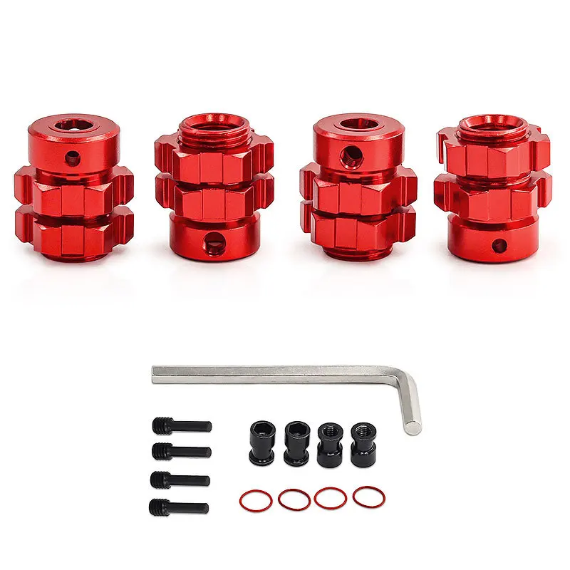 Metalen Wiel Hex Hub Uitgebreide Adapter voor TRAXXAS 1/10 E-Revo E-Maxx T-Maxx Revo RC Auto Metalen Upgrade OP Accessoires Onderdelen