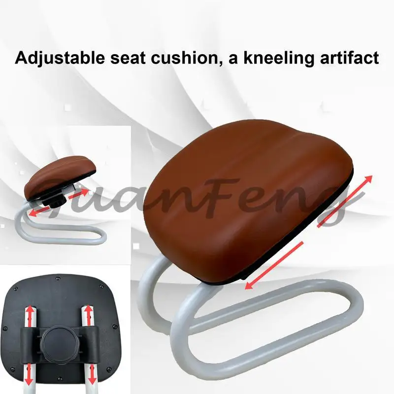 Portable chair with sponge pad height knee non-slip leg cover