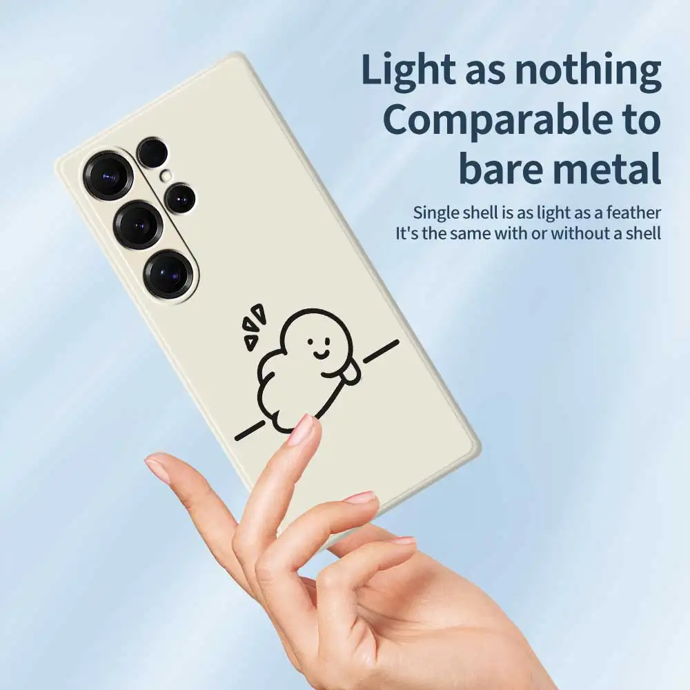 Custodia per telefono semplice cartone animato per Samsung Galaxy S25 S24 S23 S22 S21 S20 Ultra Plus S24FE S23 FE S21 FE S20 S10 Plus Cover in silicone