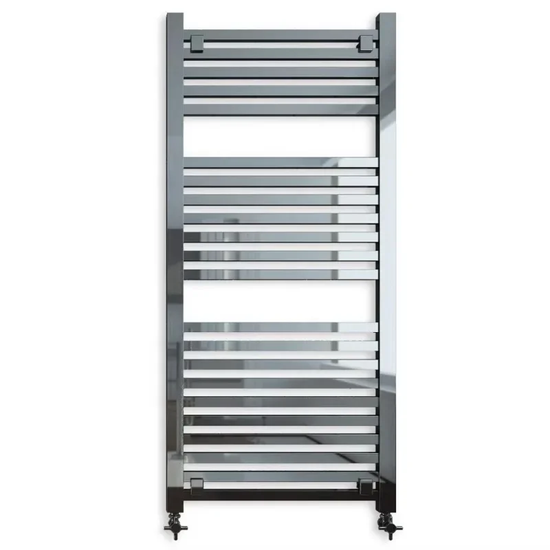 

Tube chrome electric straight rail ladder dry hanger towel heater