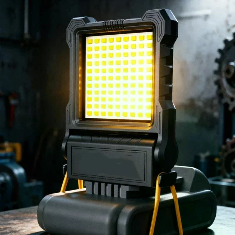 Super Bright LED Work Light Portable Long-Lasting Strong Light Supply For Night Work Light 72V Li-ion Battery Power Tool 1PC New