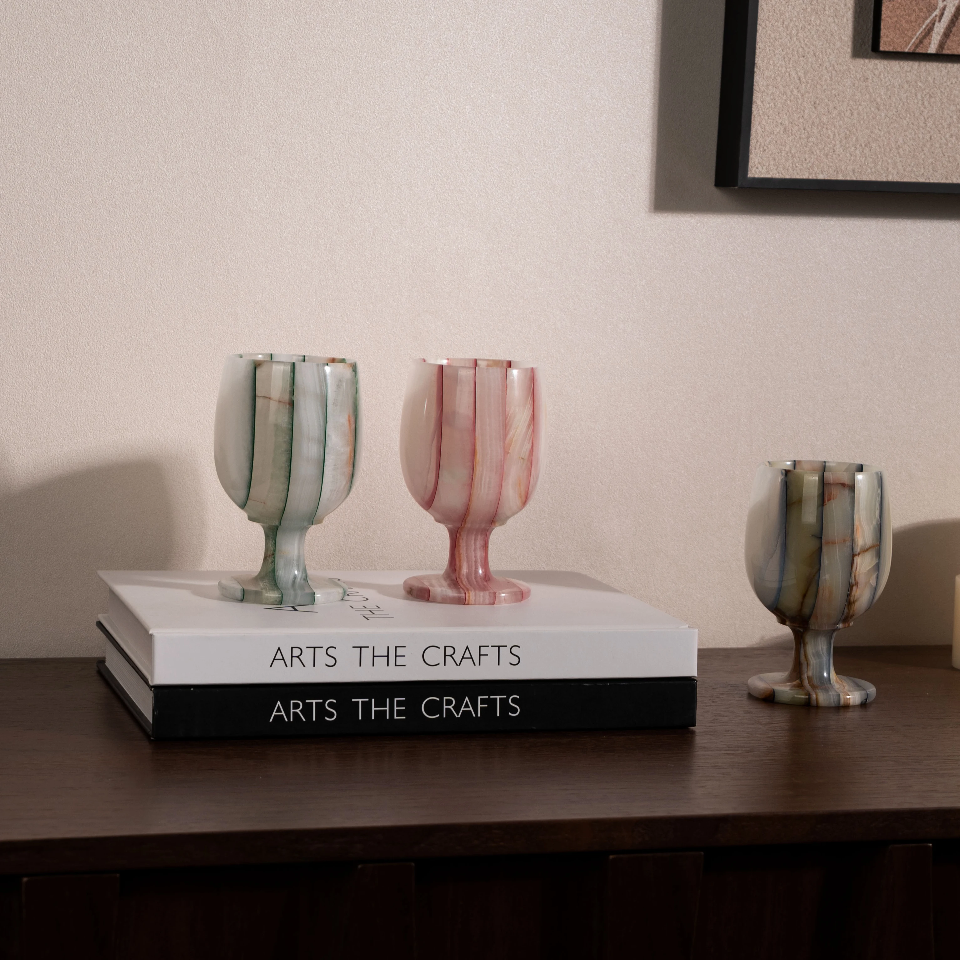 

Декоративная настольная подставка Bantiao из разноцветного полосатого нефрита для интерьера гостиной, нефритовая чаша