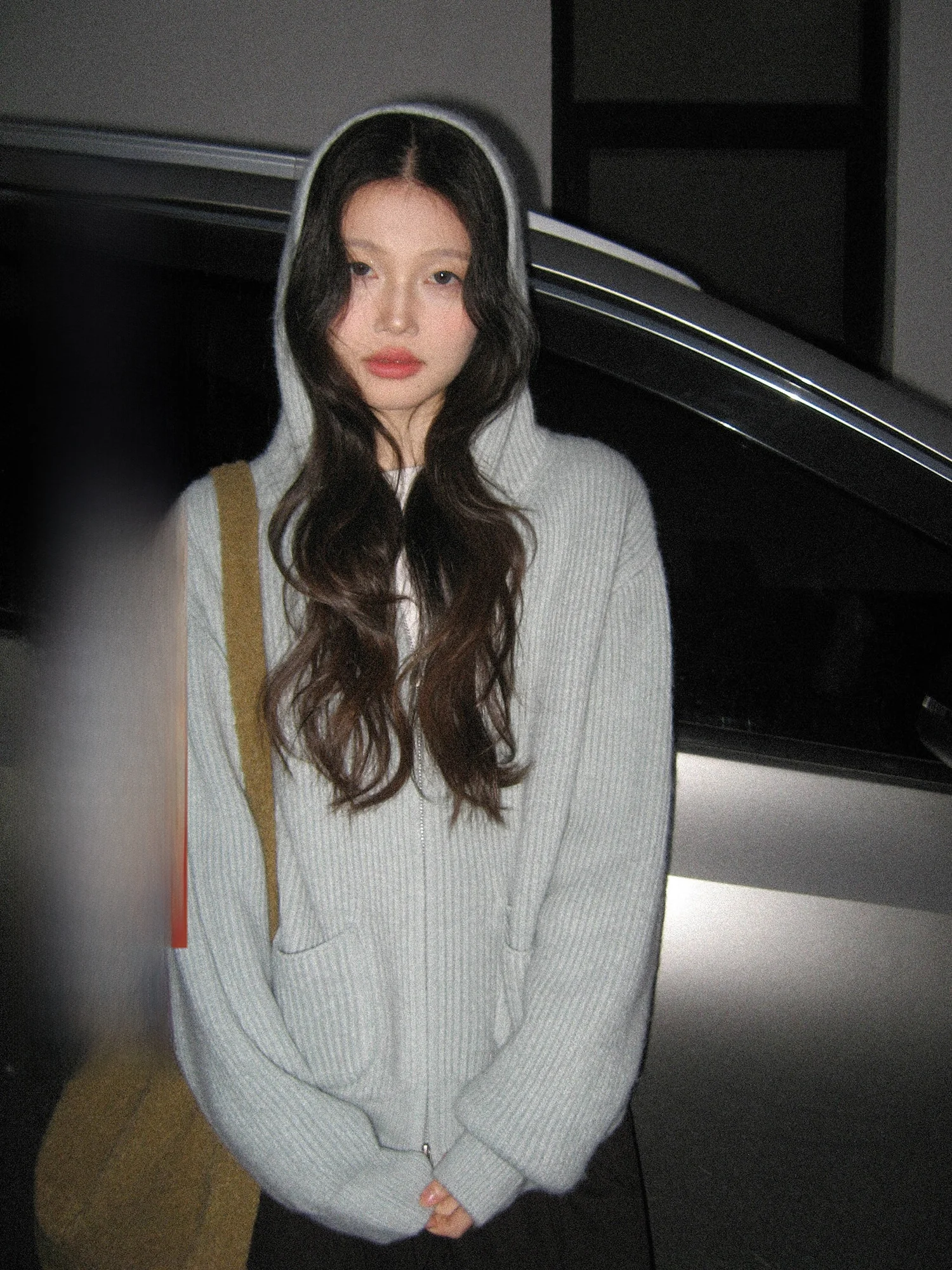 

Женский свитер с капюшоном и двойной молнией, кардиган, ленивый топ, зимняя мода, Новое поступление 2025, удобная теплая одежда свободного покроя