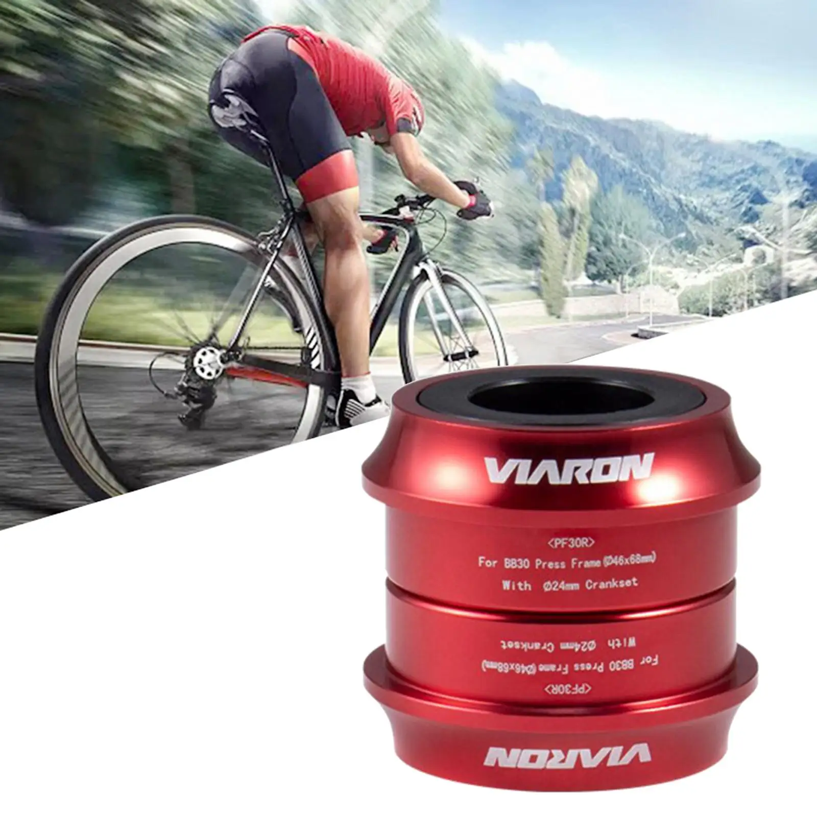 Bike Bottom Bracket Sealed Bearing BB/PF30 Conversion Adapter /46-24MM