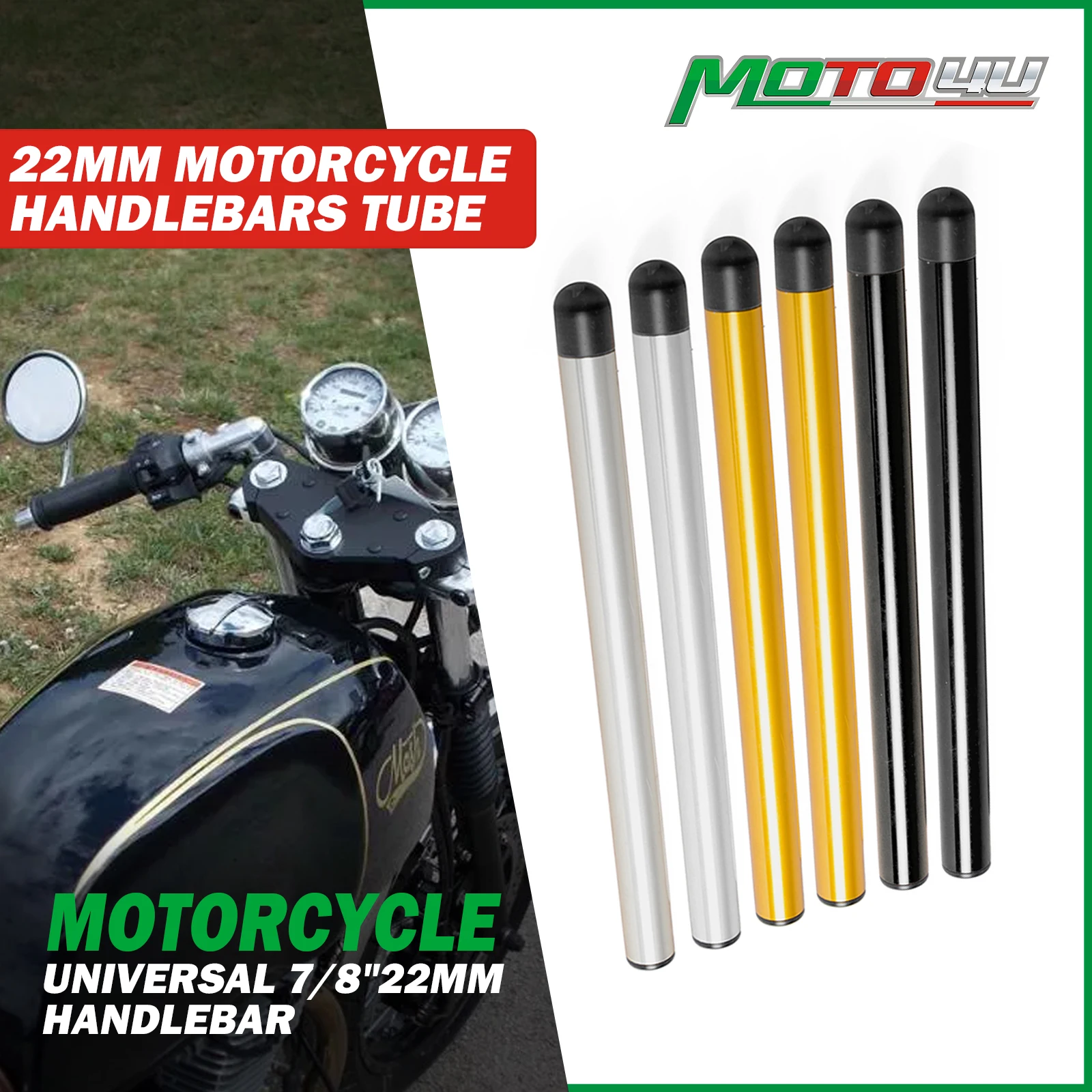Clip Universal Vortex On Ons Clipon, reemplazo de manillar de motocicleta, tubo de manillar, 22MM, 1 par