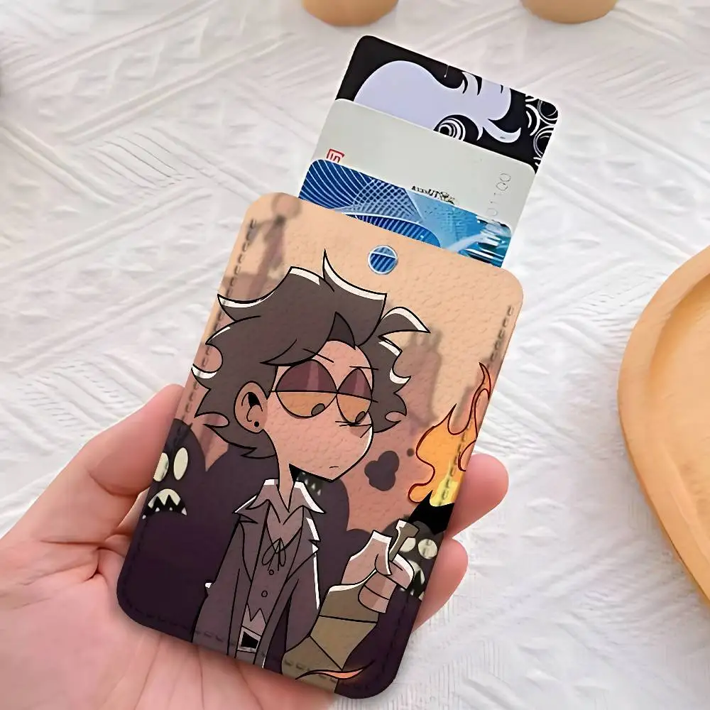 حامل مفاتيح حجري على شكل R-Ramshackles-S لبطاقات العمل والبنوك والطلاب وحافظة واقية لبطاقات الحافلات