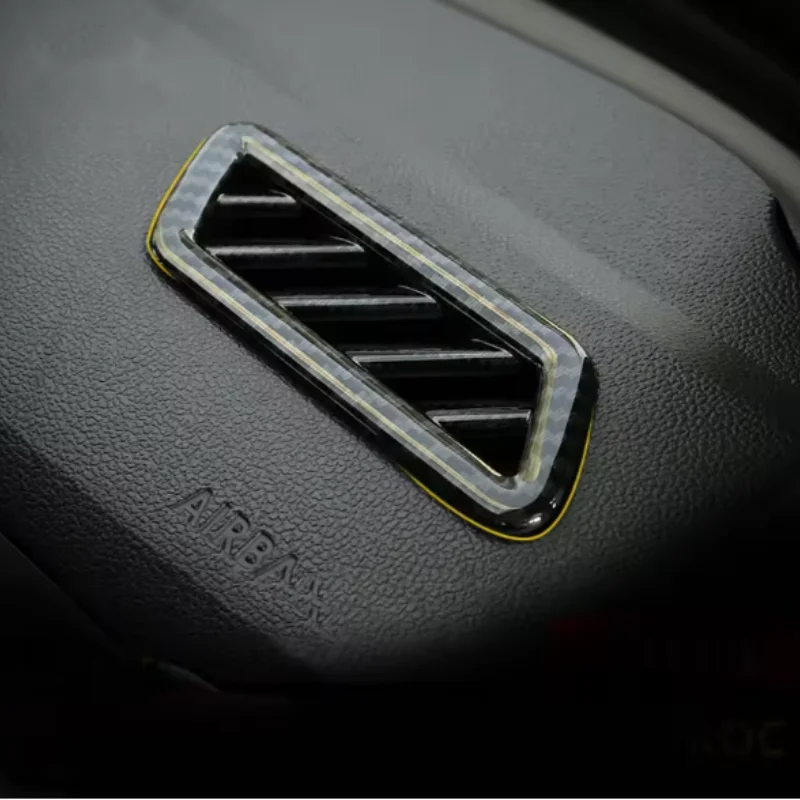 For Volkswagen VW T-Roc TROC 2018-2022Carbon Fiber Front Upper Air Condition Vent Outlet Cover Trim Car Accesssories
