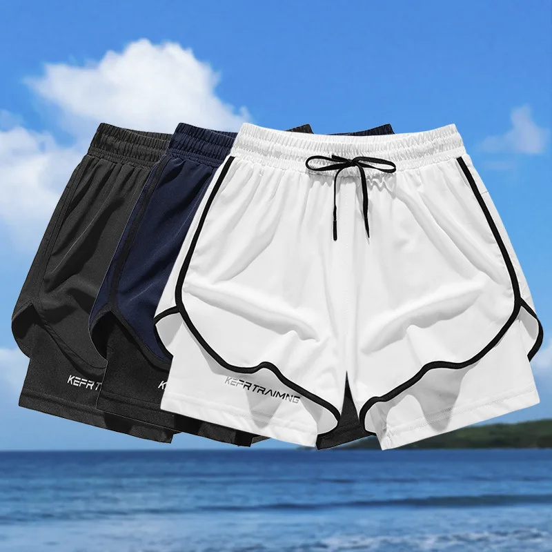 2024 Training Men Running Shorts Sport Sportswear Gym Fitness Short Pants Jogging Bottom Workout Loose Cool Men's Clothing