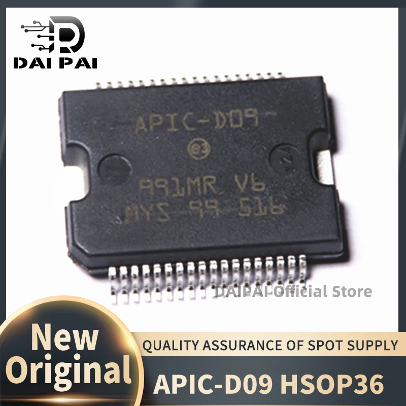 

(10 шт./лот) 100% новый оригинальный APIC-D09 APIC D09 HSOP чип привода впрыска топлива для автомобильной компьютерной пластины