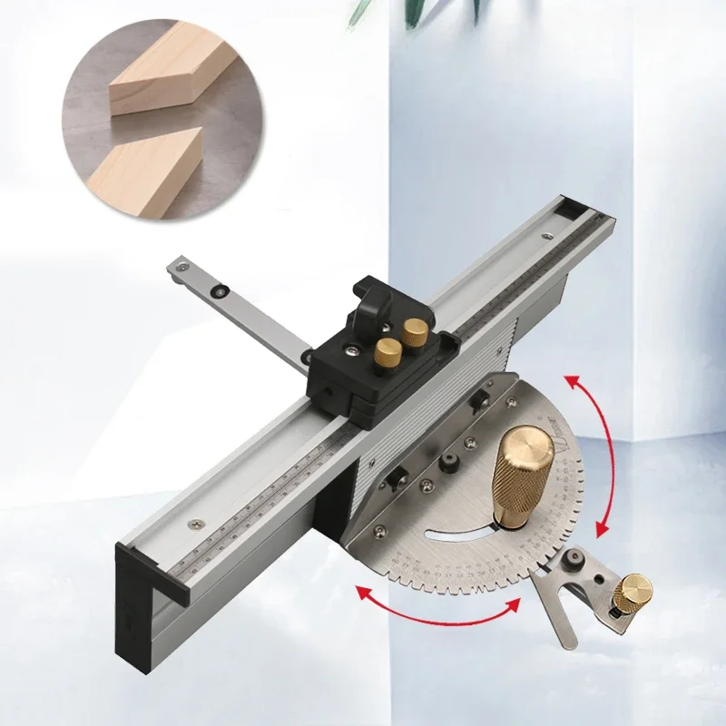 

New adjustable angle push handle groove table band saw inverted woodworking DIY auxiliary tool