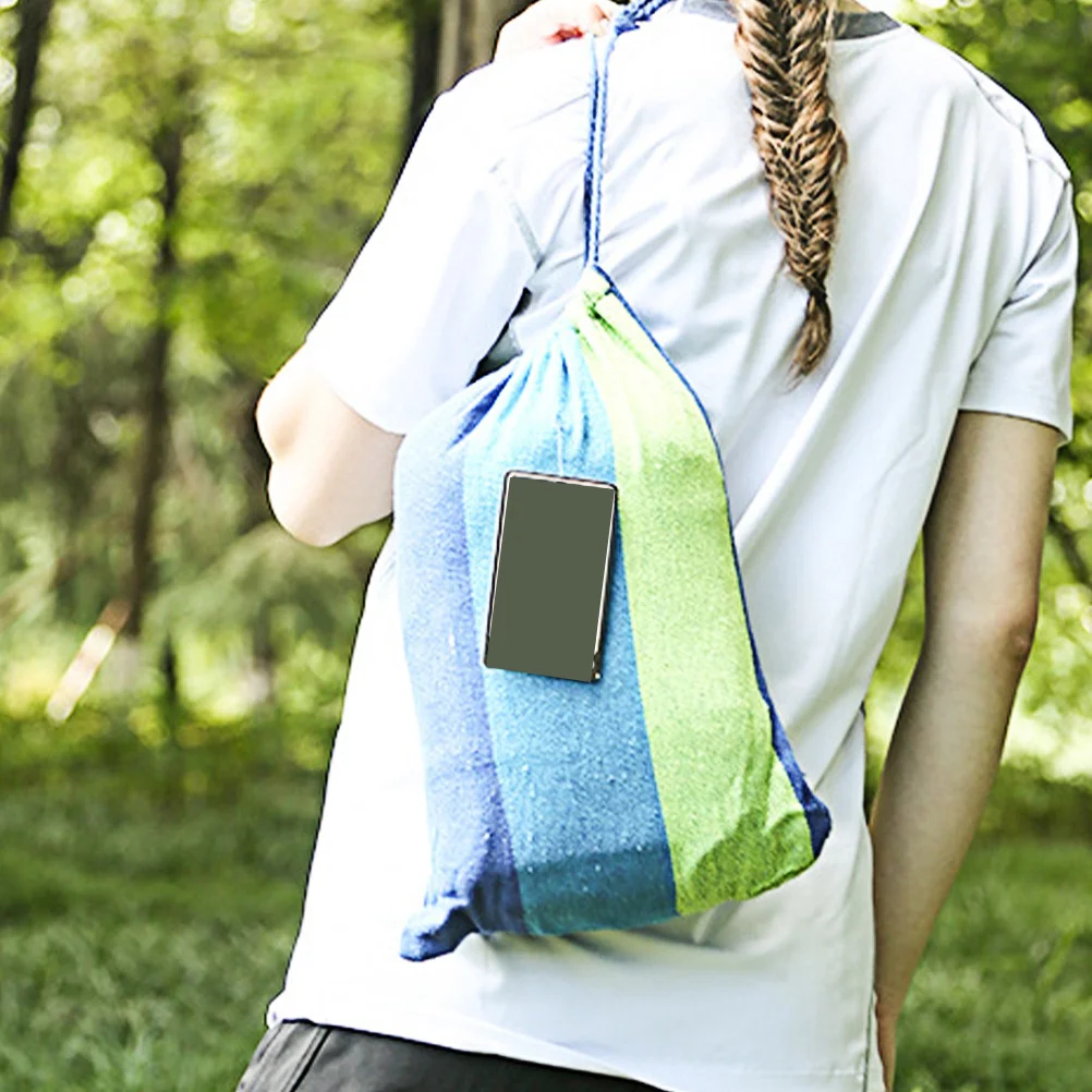 Rede dupla ao ar livre balanço de lona portátil acampamento interior viagem caminhadas jardim pendurado balanço cama jardim rede