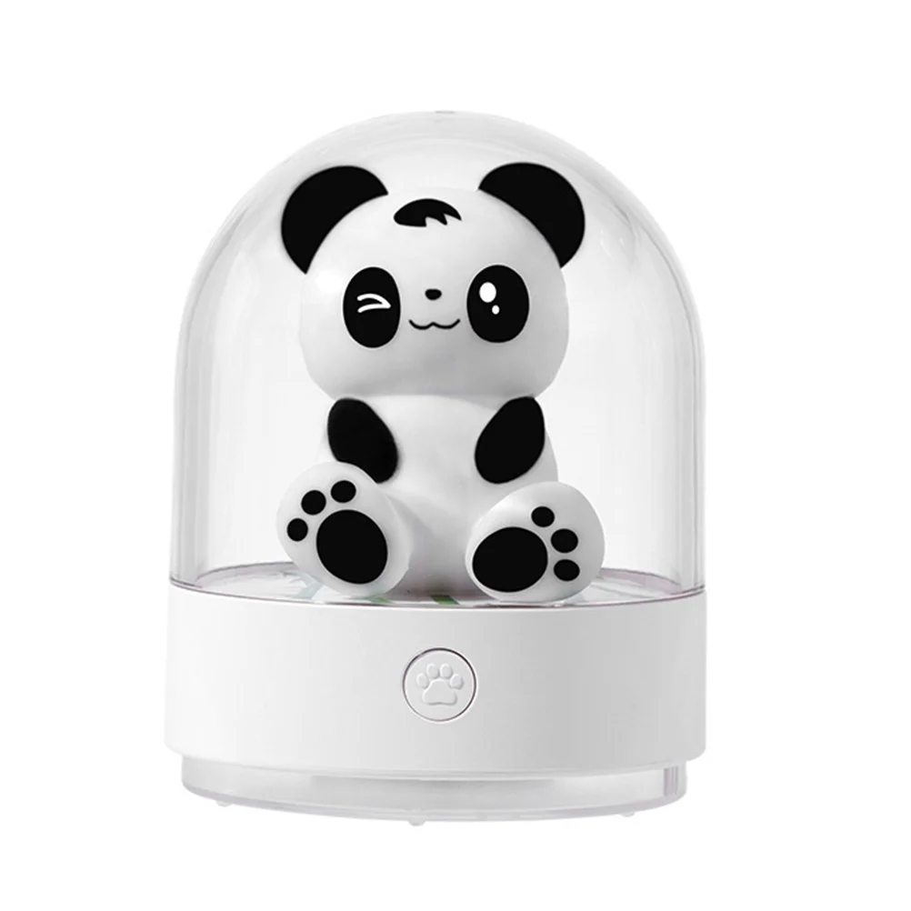 

1Pc Premium Abs Aroma Night Lamp With Exquisite Workmanship Fragrant Cotton Cartoon Panda Colorful Usb Charging Nightlight