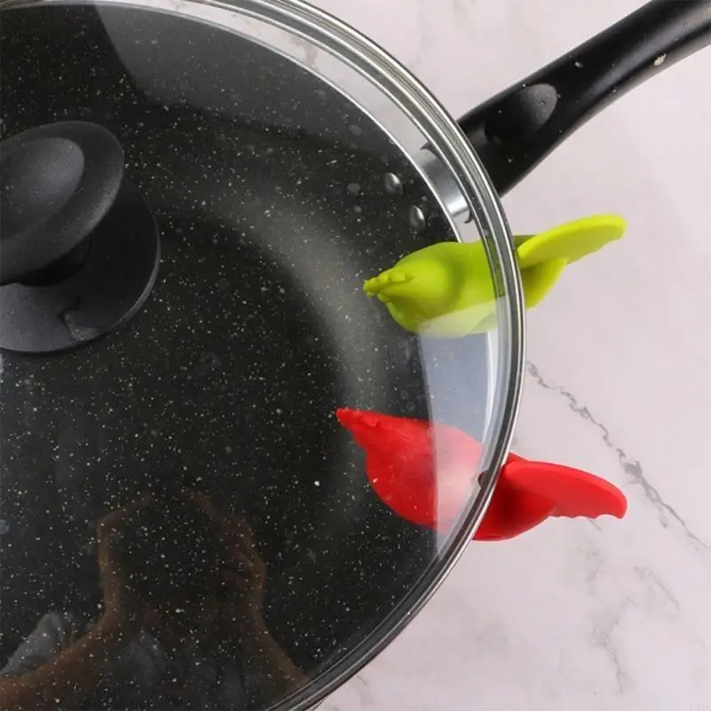L43A Chicken Pot Clip Animal Spoon stand Pot Pan Clip Pan Clip Cooking Decoration Kitchen Accessories