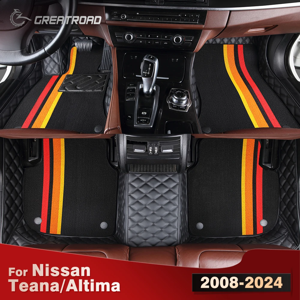 

Для Nissan Teana/Altima 2008-2024 двухслойные автомобильные коврики на заказ, автомобильный ковер, аксессуары для интерьера