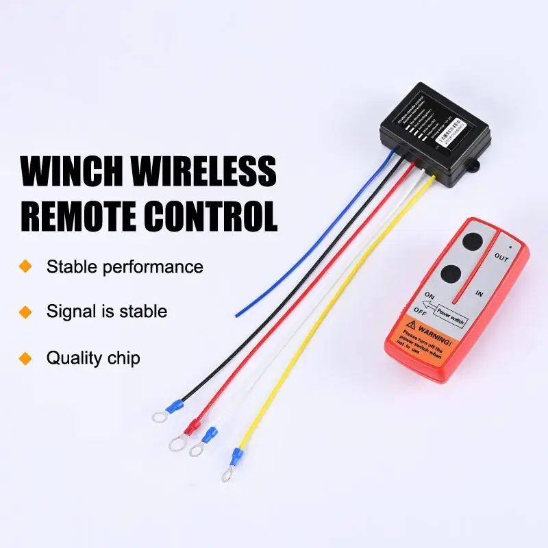 12V 24V Wireless Winch Remote Control Switch Kit Handset Switch Controller With Receiver Winch Universal For Truck ATV SUV