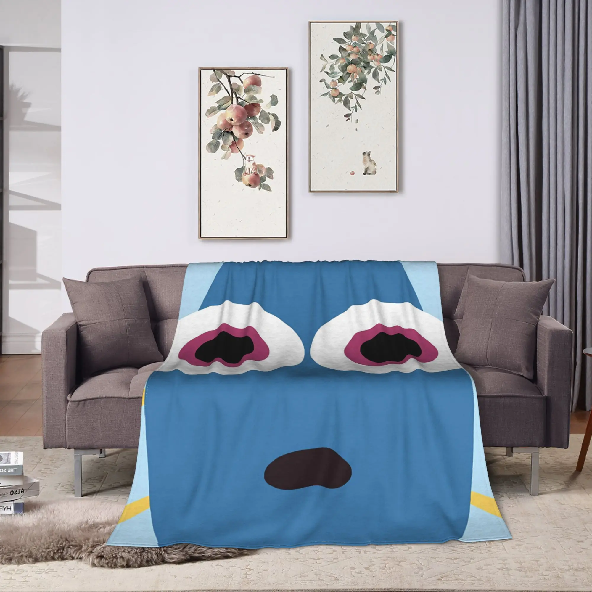 Custom Kawaii Printed Dory Finding Nemos Warm Blanket  Travel Plush Throw Blanket Bedroom Flannel Bedspread Sofa Bed Cover