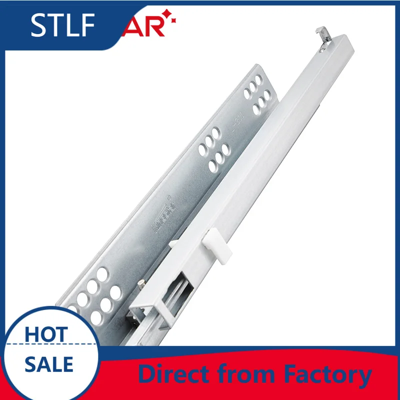

STLF Push to Open 2 Fold Single Extension Under Mounted Hidden Drawer Slide Runner