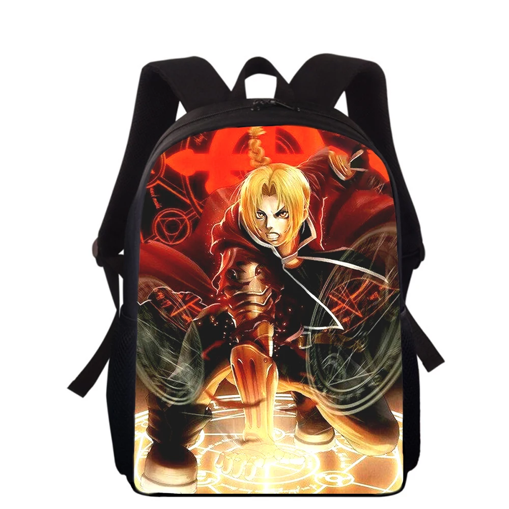 

anime Fullmetal Alchemist 16" 3D Print Kids Backpack Primary School Bags for Boys Girls Back Pack Students School Book Bags