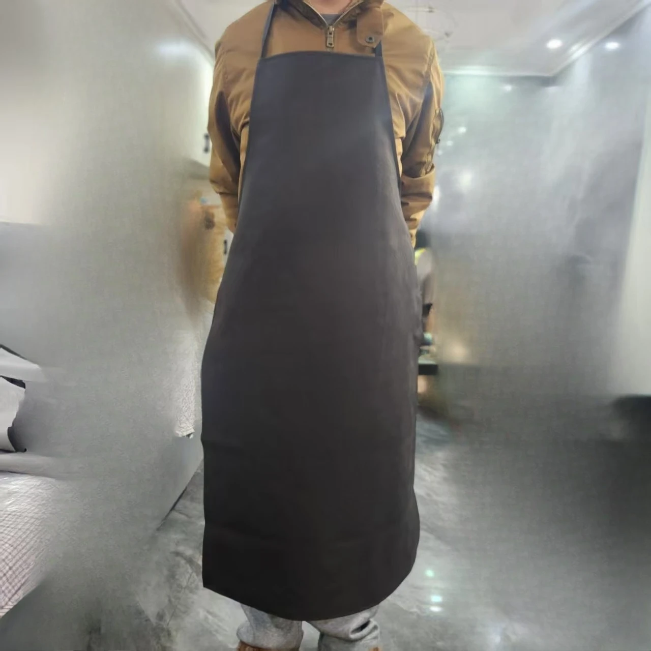 97×65CM Leather Welding Apron Polyurethane Equipments Welder Thermal Insulation Protection Wears Welding Protective Aprons