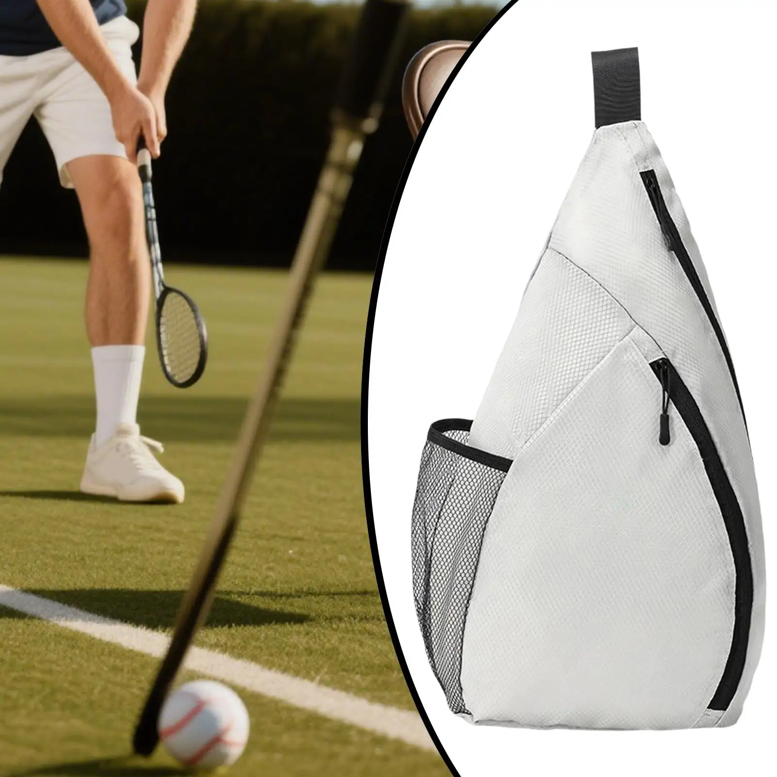 Сумка для ракеток для бадминтона, водонепроницаемый рюкзак с застежкой-молнией, портативная сумка для весла с мячом для фитнеса на открытом воздухе, тренажерного зала, турниров