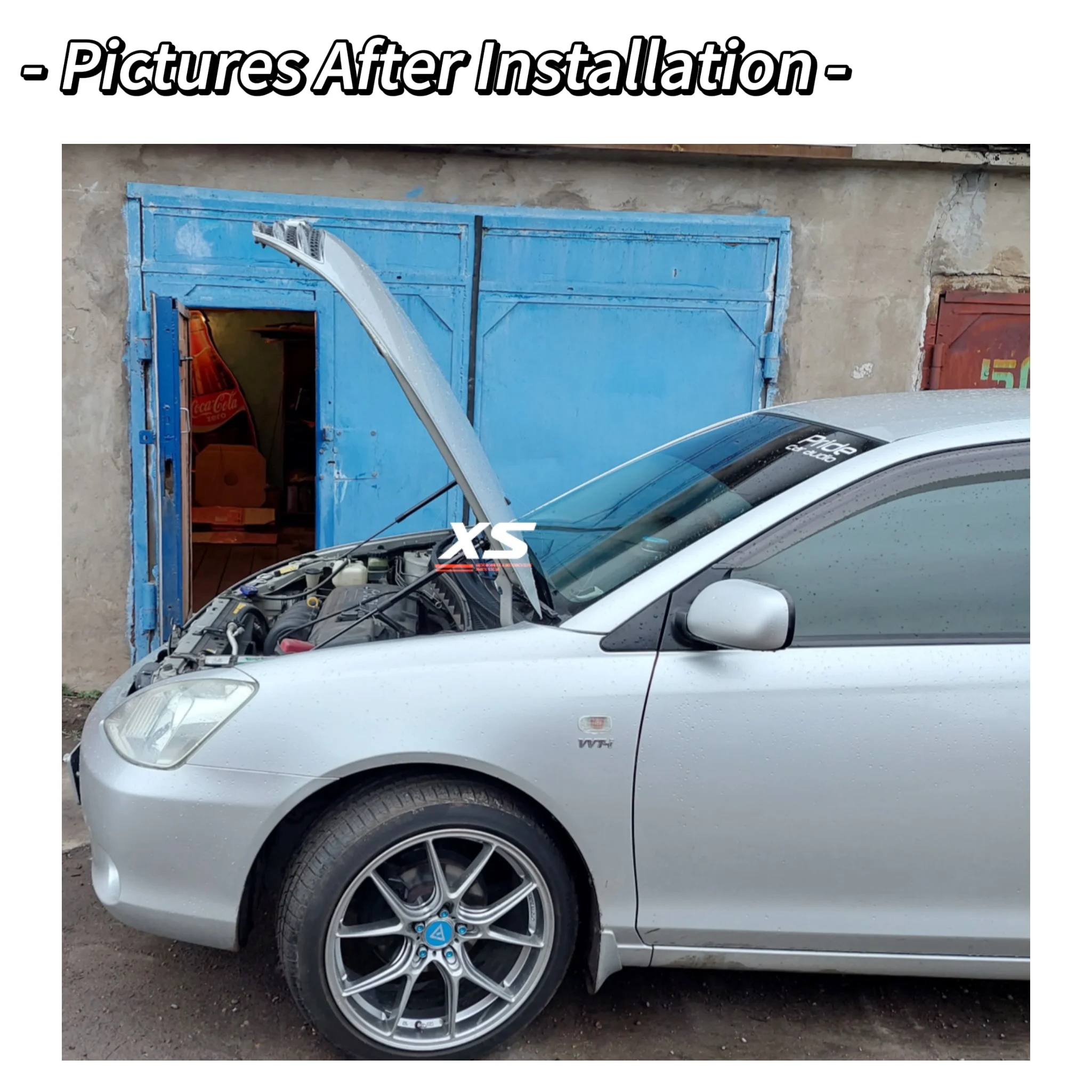 フロントボンネットリフトサポートダンパー,フードストラップ,ショックアブソーバー,ピストンシリンダー,トヨタプレミアムアリオンt240 2001-2007,改造