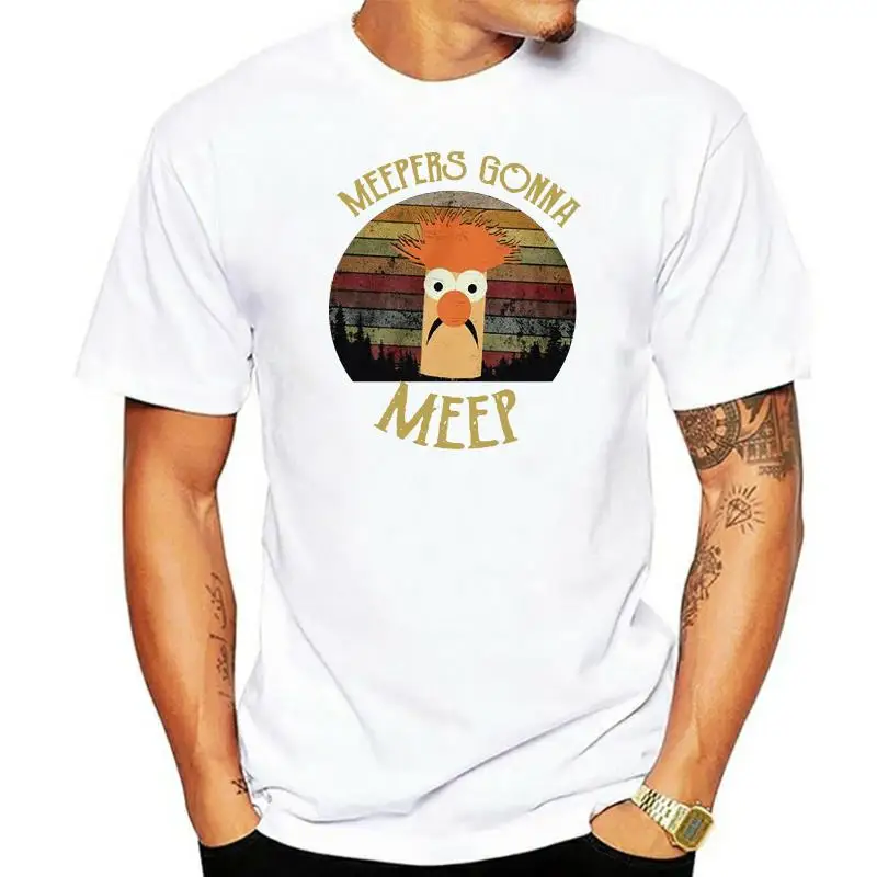 The Muppet Show Beaker Meepers Gonna Meep Men'S Black T Shirt Cotton S 6Xl