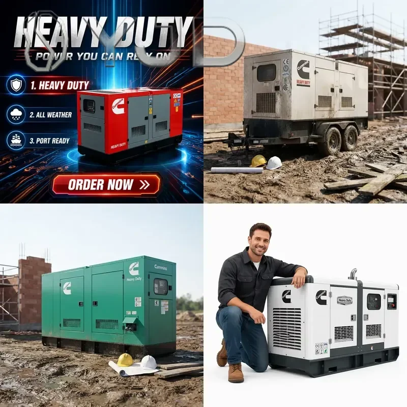 400kw 500kva Open Frame Single 220V 1500rpm Super Silent Generator Set Industrial Genset Low Noise Backup for Factory