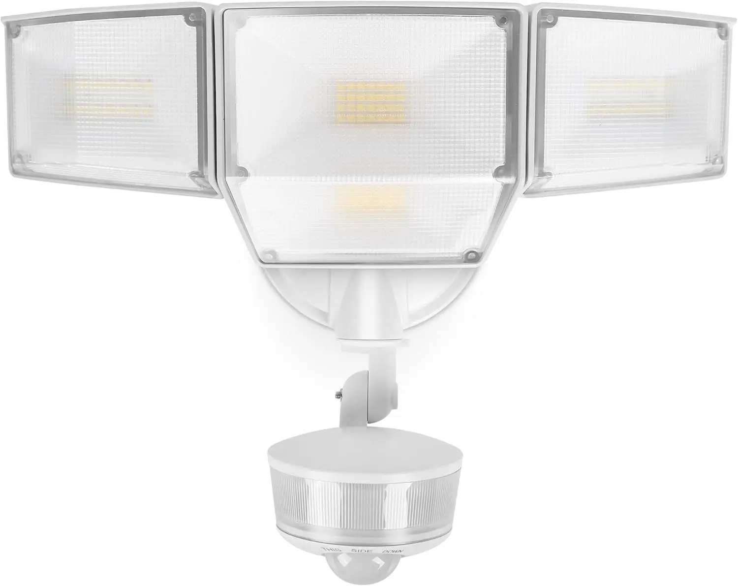 

Светодиодный охранный фонарь 84 Вт, 9500 лм с датчиком движения, прожектор с 4 головками, IP65, водонепроницаемый для наружного использования