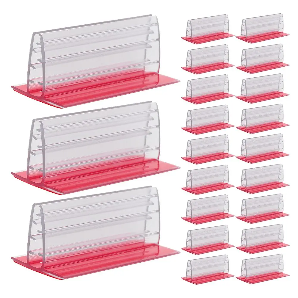 30 قطعة علامة St PVC حامل صغير 2 95x1 61x1 18 بوصة أصحاب ملصقات ذاتية اللصق عرض علامة الاكريليك لمتجر مكتب المكتب