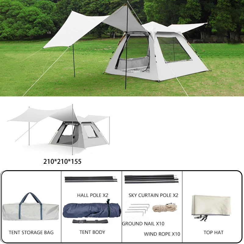 Tent outdoor portable folding fully automatic sun and rain protection outdoor camping equipment Tent